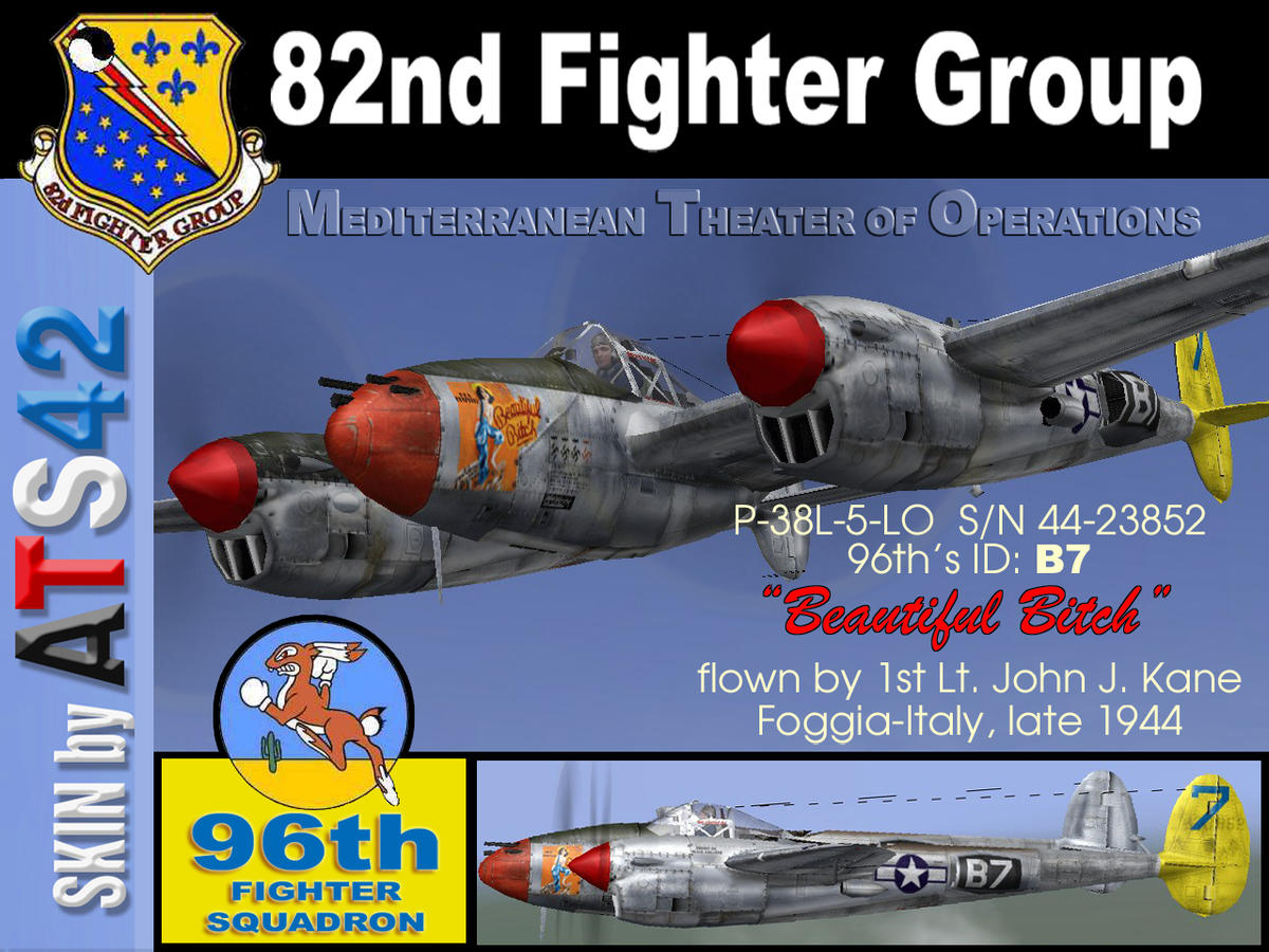 Kliknij obrazek, aby uzyskać większą wersję

Nazwa:	P-38L ''Beautiful Bitch'' 82FG.jpg
Wyświetleń:	4
Rozmiar:	737,3 KB
ID:	10172